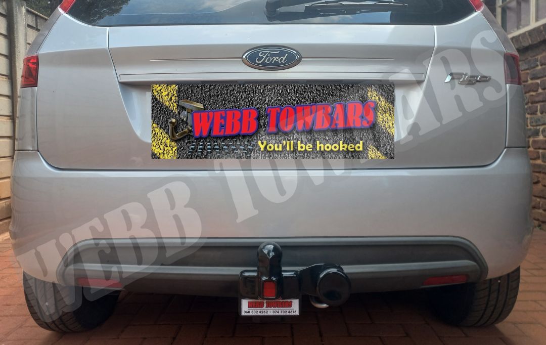 Ford Figo Hatchback Standard Towbar, expertly manufactured and installed by Webb Towbars in Gauteng, South Africa for reliable towing performance.