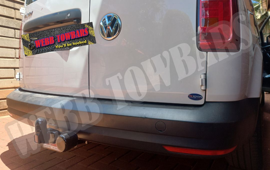 Volkswagen Caddy Standard Towbar, precision-engineered and fitted by Webb Towbars in Gauteng, South Africa for dependable towing solutions.