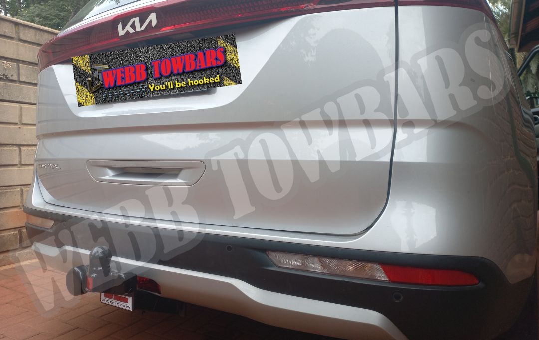 Kia Carnival fitted with a standard towbar by Webb Towbars in Gauteng, South Africa – custom installation for safe and reliable towing