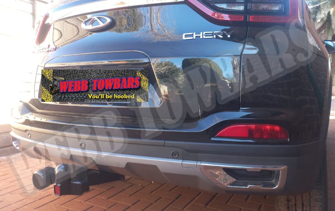 Chery Tiggo4Pro fitted with a standard towbar by Webb Towbars in Gauteng, South Africa – custom manufactured for reliable towing performance.