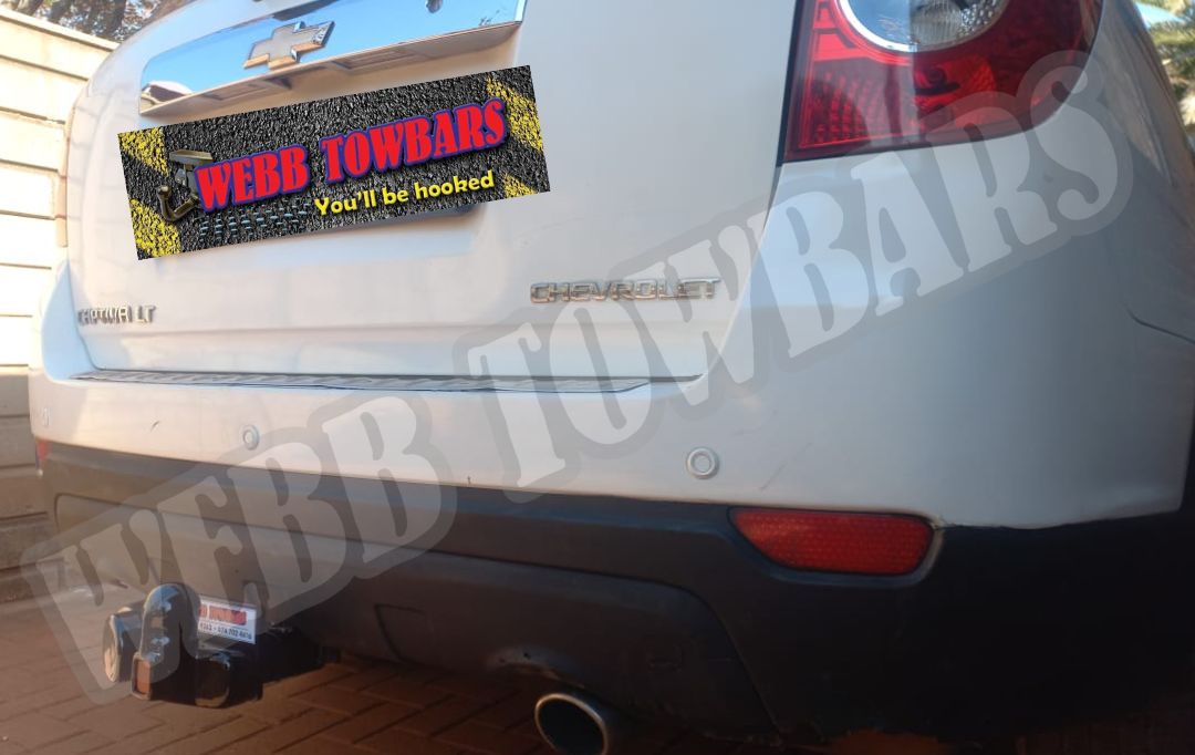 Chevrolet Captiva fitted with standard towbar by Webb Towbars in Gauteng – precision-engineered for strength and durability