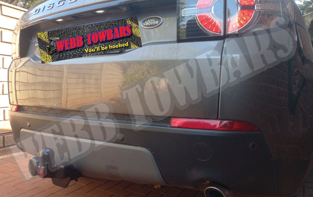 Standard Towbar fitted to Land Rover Discovery Sport by Webb Towbars in Gauteng, South Africa – Custom-manufactured for durability and perfect fit.