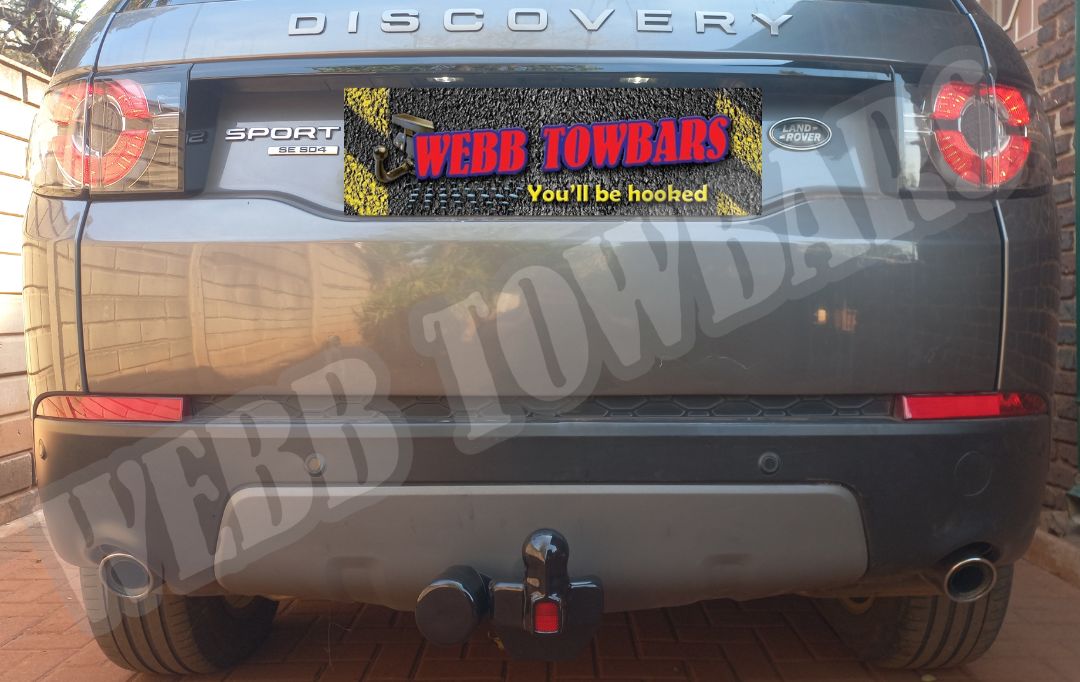 Standard Towbar fitted to Land Rover Discovery Sport by Webb Towbars in Gauteng, South Africa – Custom-manufactured for durability and perfect fit.
