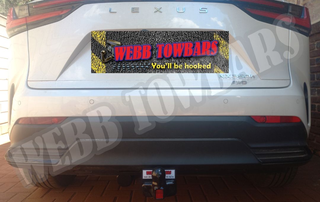 Detachable Towbar for Lexus NX350h professionally manufactured and installed by Webb Towbars in Meyerton, Gauteng, South Africa – premium hDetachable Towbar for Lexus NX350h professionally manufactured and installed by Webb Towbars in Meyerton, Gauteng, South Africa – premium hybrid-compatible towing solution.ybrid-compatible towing solution.