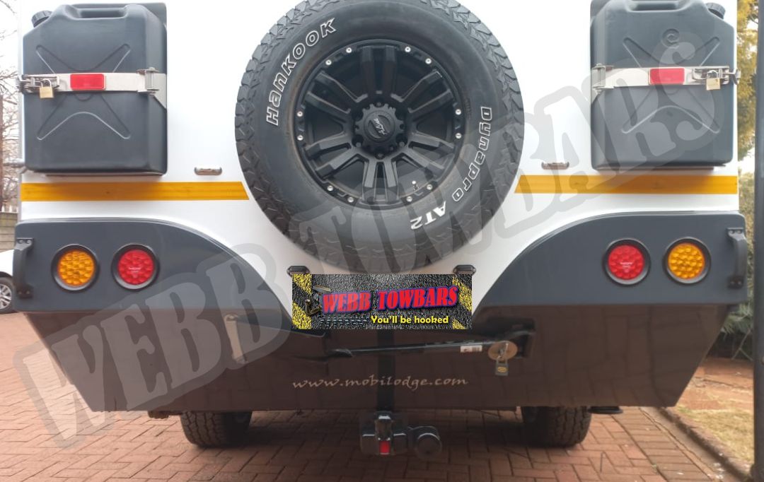 Standard Towbar fitted on Mobi Lodge Caravan by Webb Towbars in Gauteng, South Africa – custom-built for strength, reliability, and seamless caravan towing.