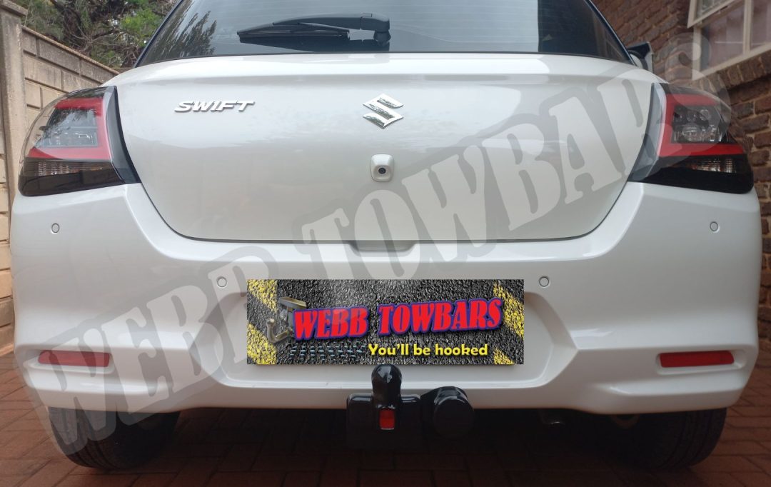 Webb Towbars standard towbar installation on Suzuki Swift in Gauteng, South Africa – custom-fit towing solution