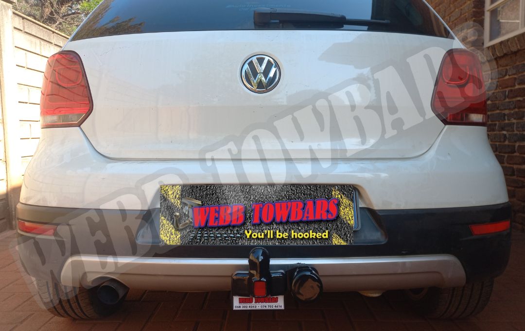 Volkswagen Polo Cross fitted with a standard towbar by Webb Towbars in Gauteng South Africa for reliable towing solutions