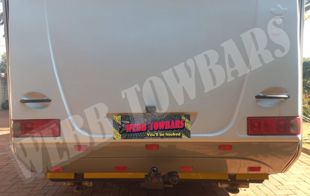 Jurgen Classique Caravan fitted with a high-quality standard towbar by Webb Towbars in Gauteng, South Africa – expert caravan towing solution