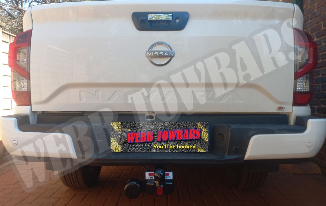High-quality standard towbar for Nissan Navara, manufactured and professionally fitted by Webb Towbars in Gauteng, South Africa – durable, reliable, and precision-installed towing solution