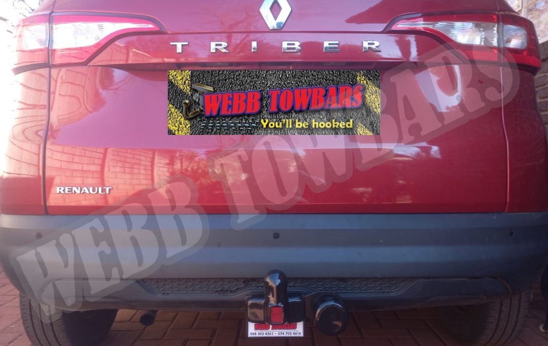 Renault Triber Standard Towbar manufactured and fitted by Webb Towbars in Meyerton, Gauteng – high-quality custom towbar installation for safe and reliable towing in South Africa