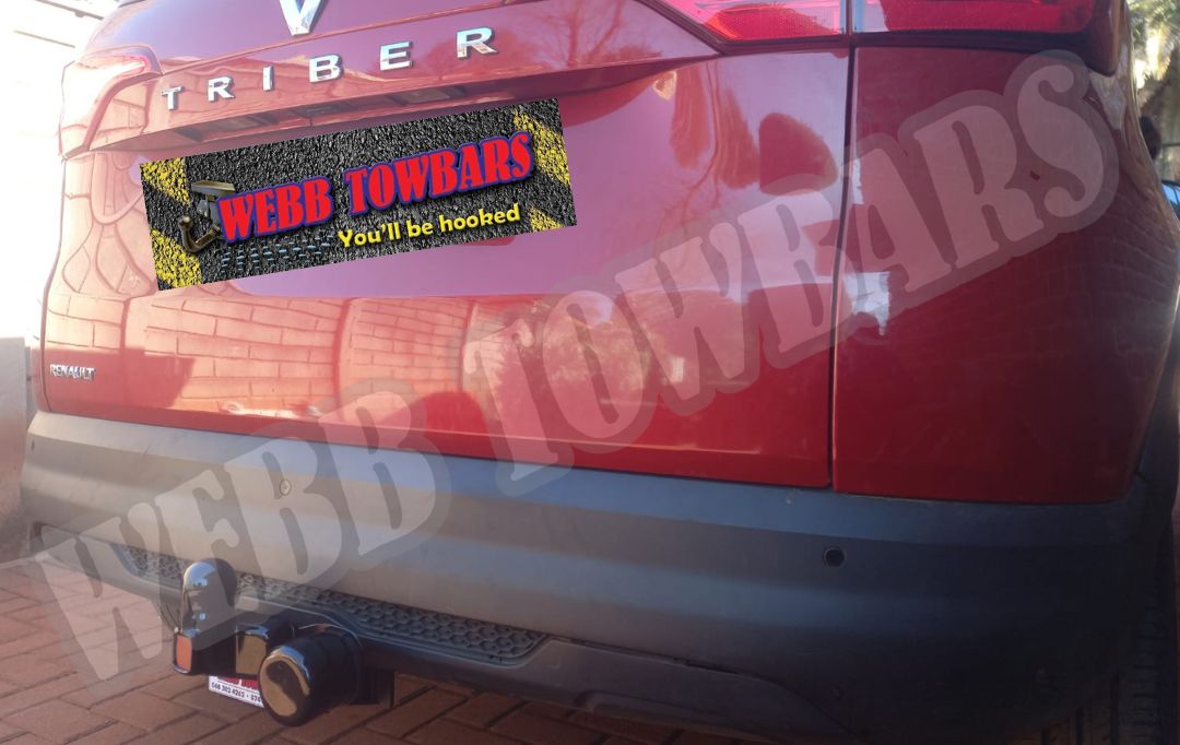 Renault Triber Standard Towbar manufactured and fitted by Webb Towbars in Meyerton, Gauteng – high-quality custom towbar installation for safe and reliable towing in South Africa