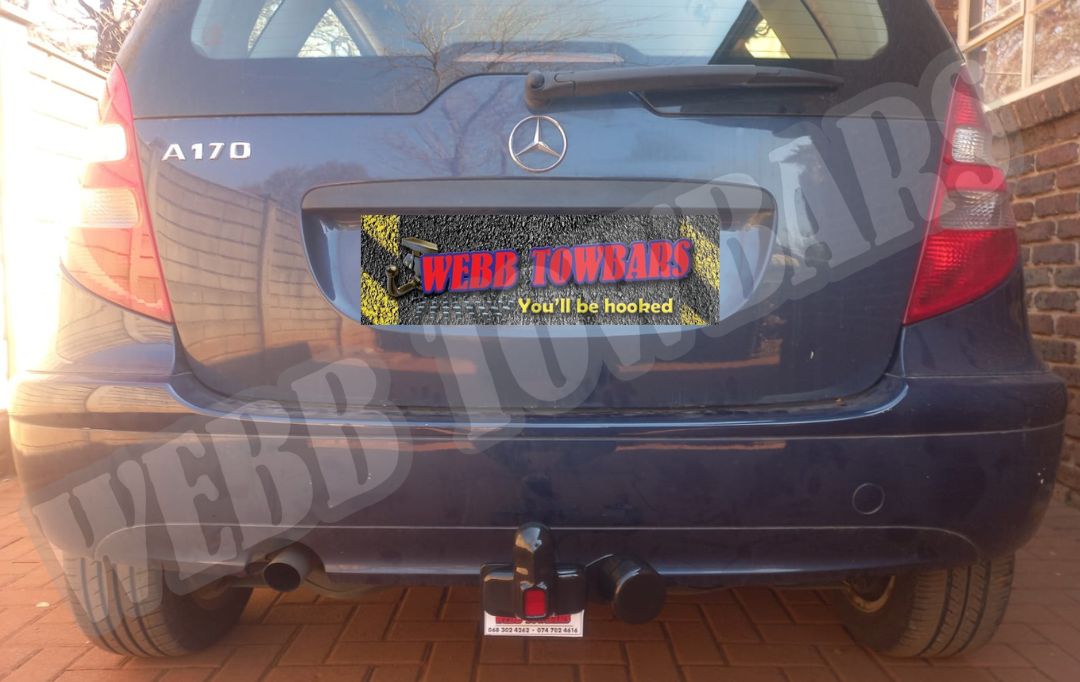 Mercedes Benz A170 standard towbar manufactured and professionally fitted by Webb Towbars Gauteng South Africa