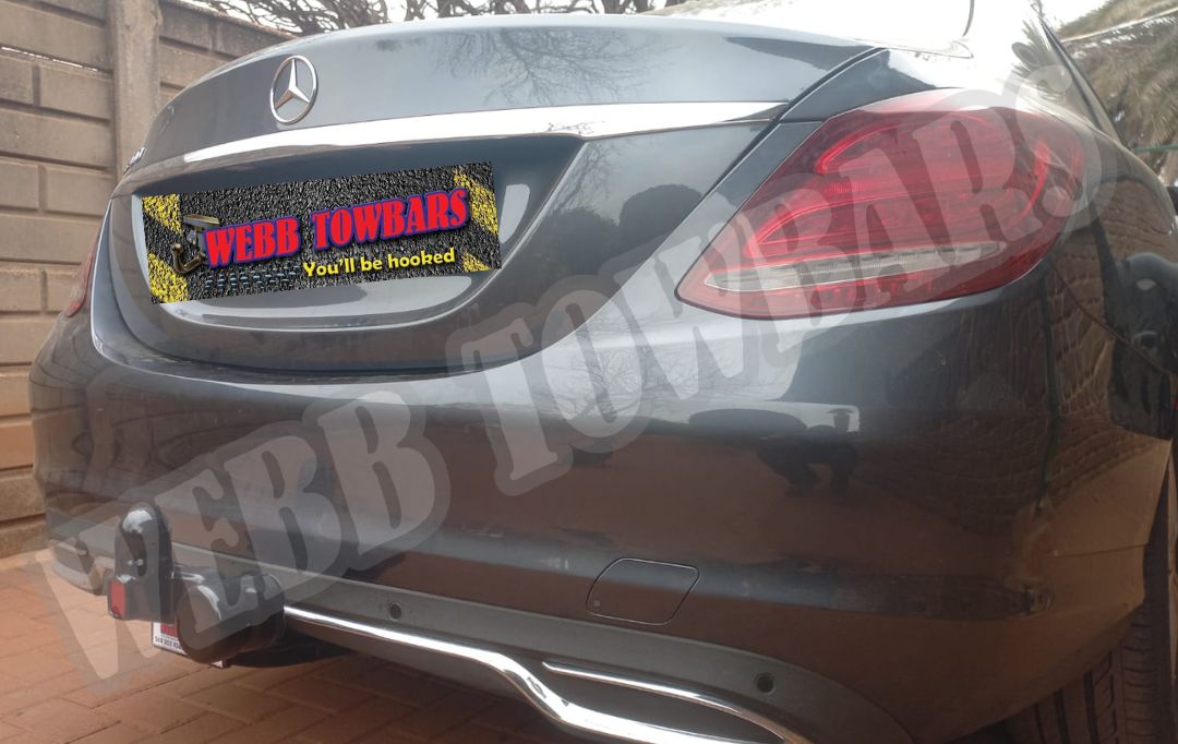 Webb Towbars Mercedes Benz C200 W205 standard towbar manufactured and fitted in Gauteng South Africa