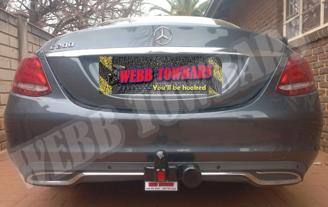 Webb Towbars Mercedes Benz C200 W205 standard towbar manufactured and fitted in Gauteng South Africa