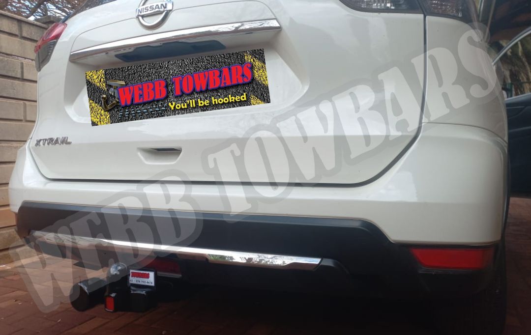 Nissan X-Trail standard towbar manufactured and professionally fitted by Webb Towbars Gauteng South Africa
