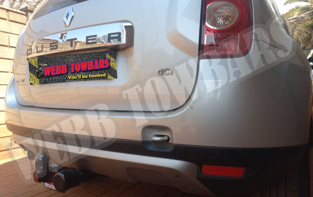 Renault Duster standard towbar manufactured and professionally fitted by Webb Towbars Gauteng South Africa