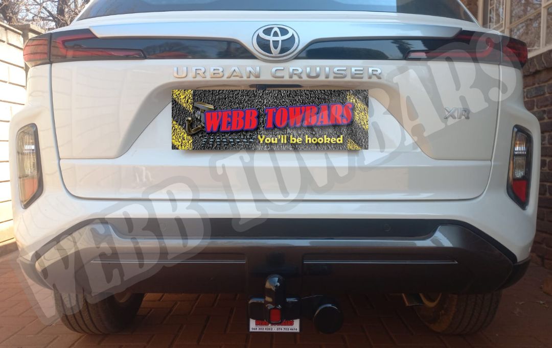 Webb Towbars Toyota Urban Cruiser XR standard towbar manufactured and fitted in Gauteng South Africa