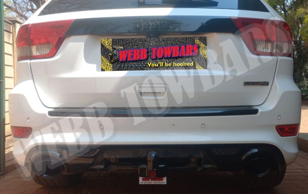 Webb Towbars Jeep Grand Cherokee SRT8 detachable towbar manufactured and fitted in Gauteng South Africa