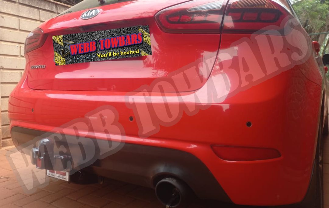 Webb Towbars Kia Cerato Hatchback standard towbar manufactured and fitted in Gauteng South Africa