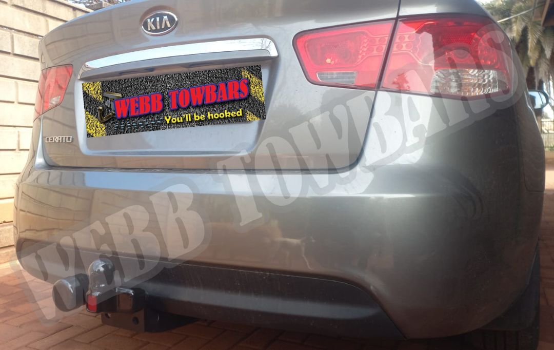 Webb Towbars Kia Cerato Sedan standard towbar manufactured and fitted in Gauteng South Africa