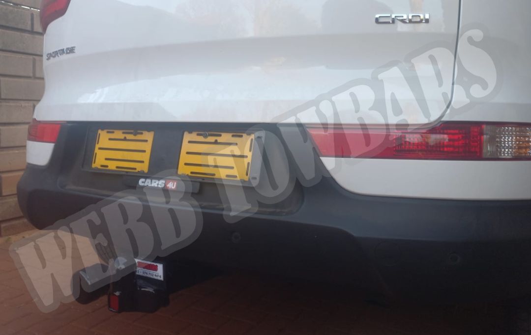 Webb Towbars Kia Sportage standard towbar manufactured and fitted in Gauteng South Africa