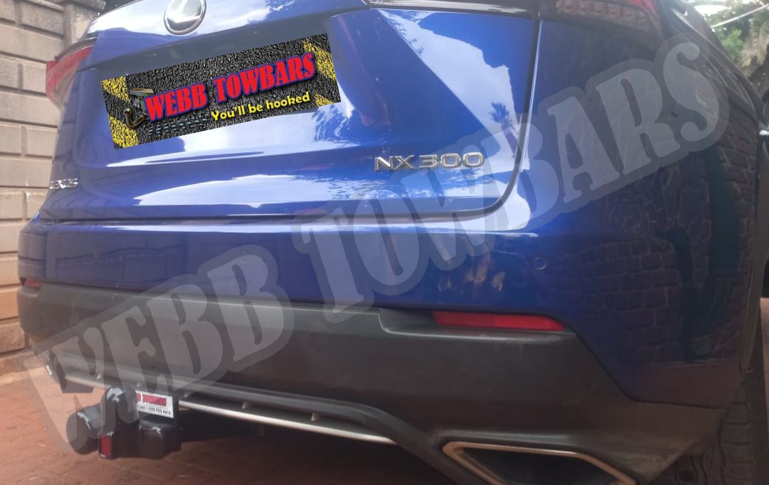 Webb Towbars Lexus NX300 standard towbar manufactured and fitted in Gauteng South Africa