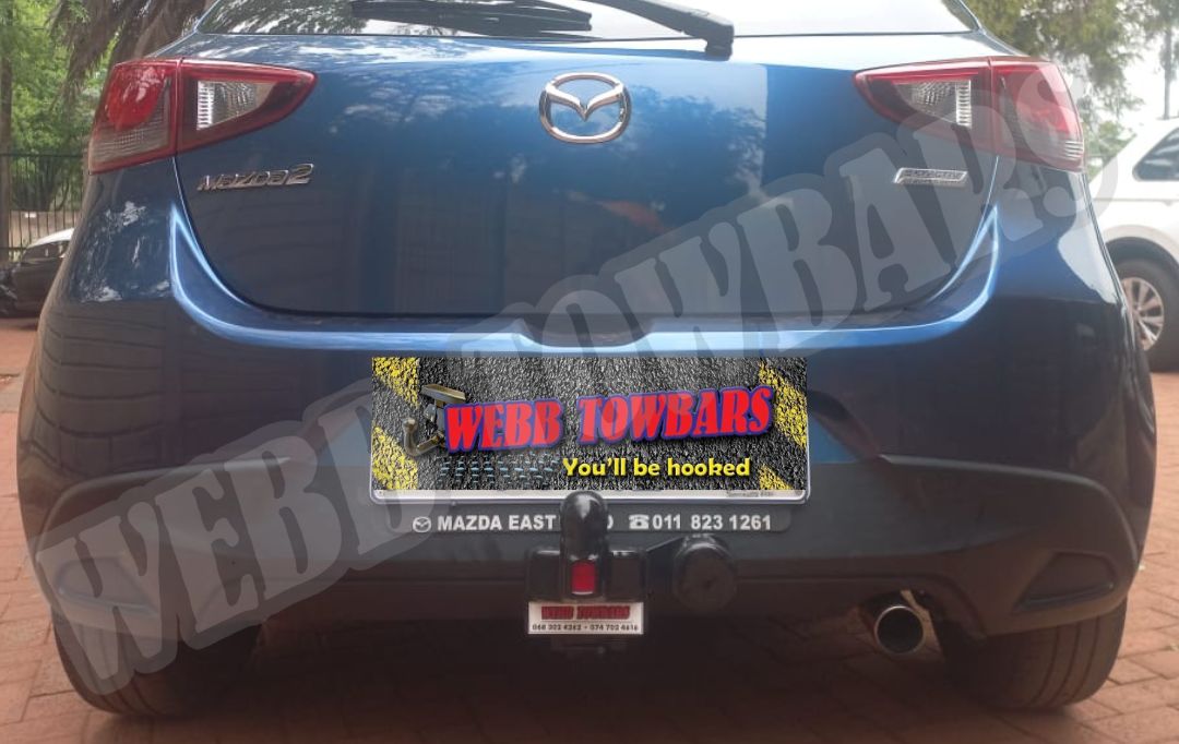 Webb Towbars Mazda 2 standard towbar manufactured and fitted in Gauteng South Africa