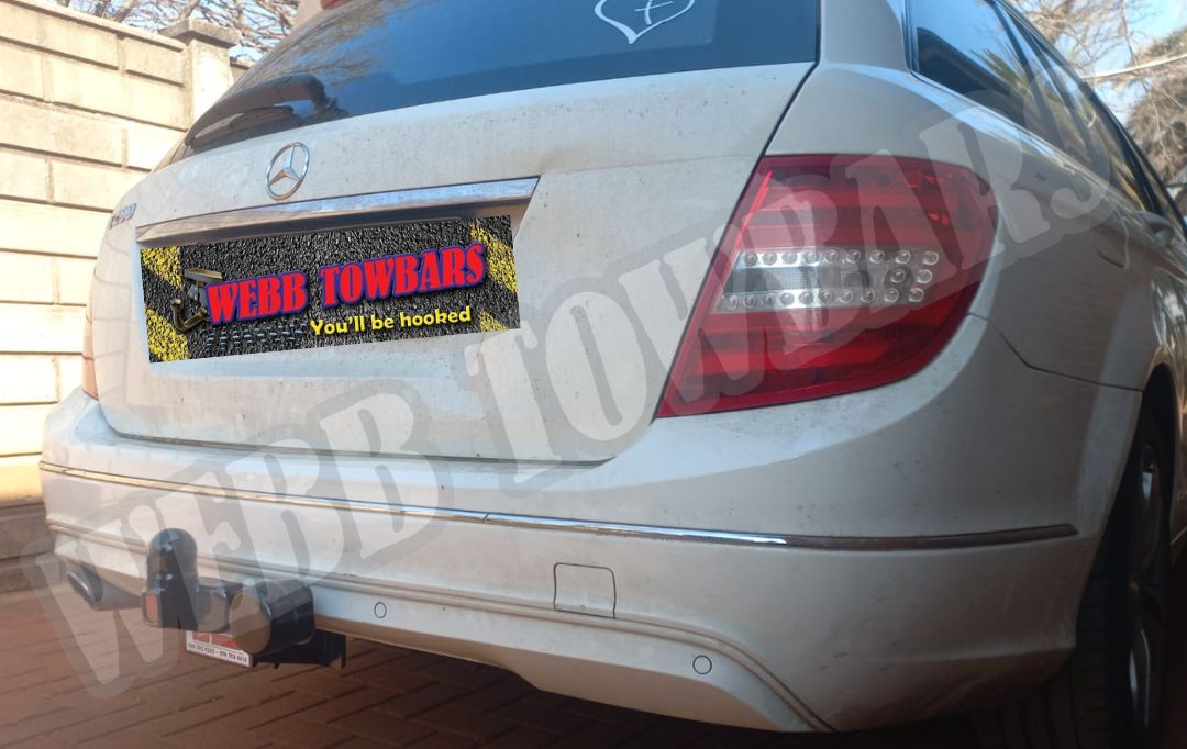 Webb Towbars Mercedes Benz Estate standard towbar manufactured and fitted in Gauteng South Africa