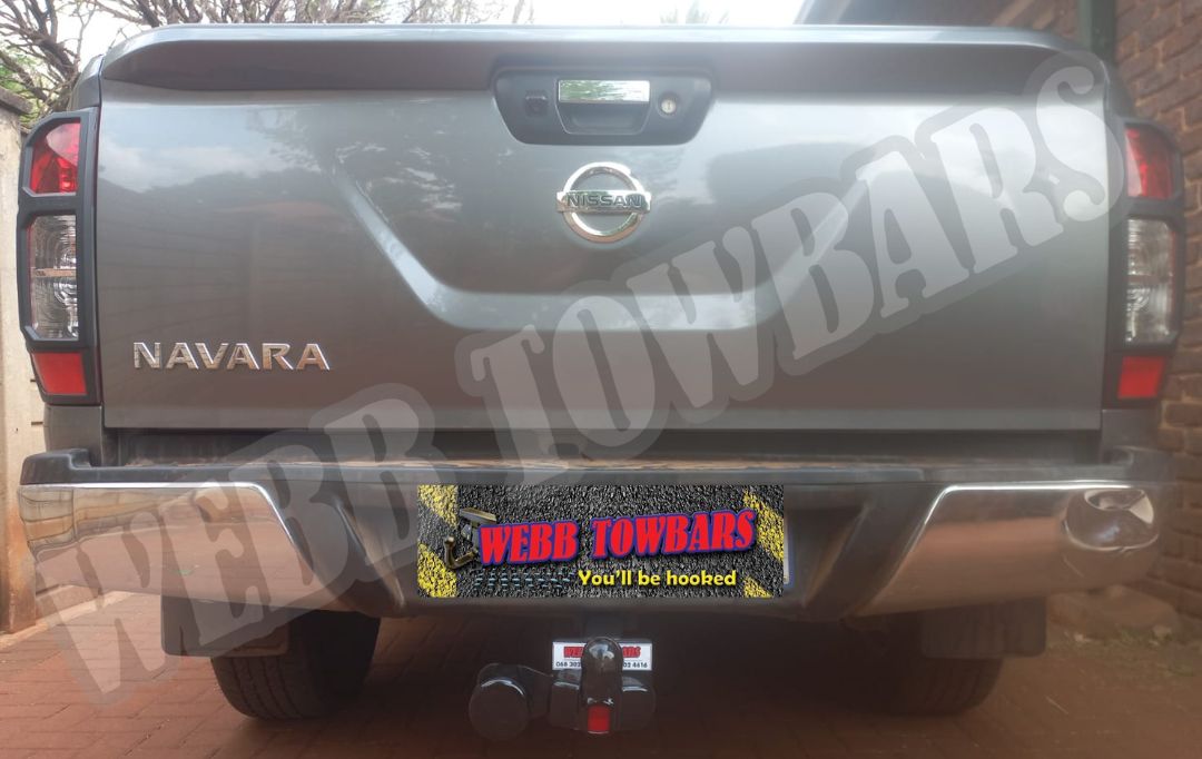 Webb Towbars Nissan Navara standard towbar manufactured and fitted in Gauteng South Africa