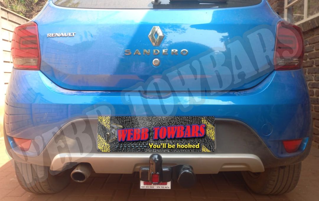Webb Towbars Renault Sandero Stepway standard towbar manufactured and fitted in Gauteng South Africa