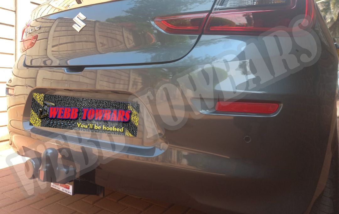 Webb Towbars Suzuki Baleno standard towbar manufactured and fitted in Gauteng South Africa