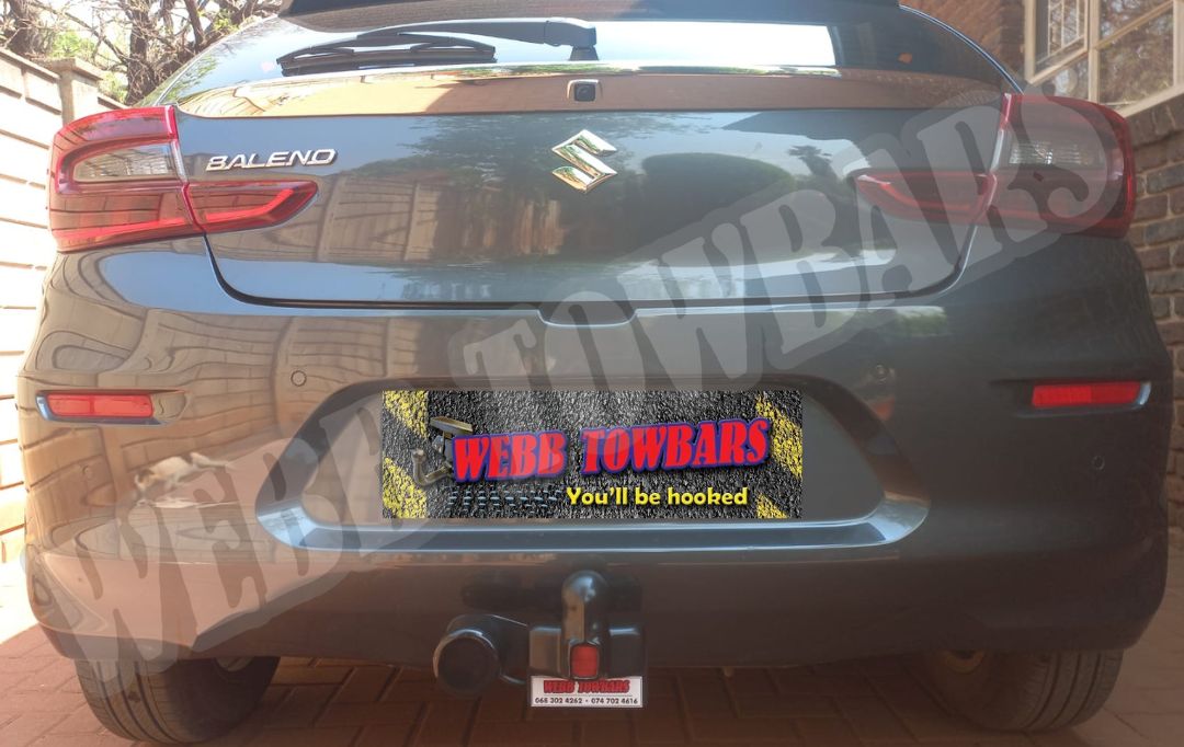 Webb Towbars Suzuki Baleno standard towbar manufactured and fitted in Gauteng South Africa