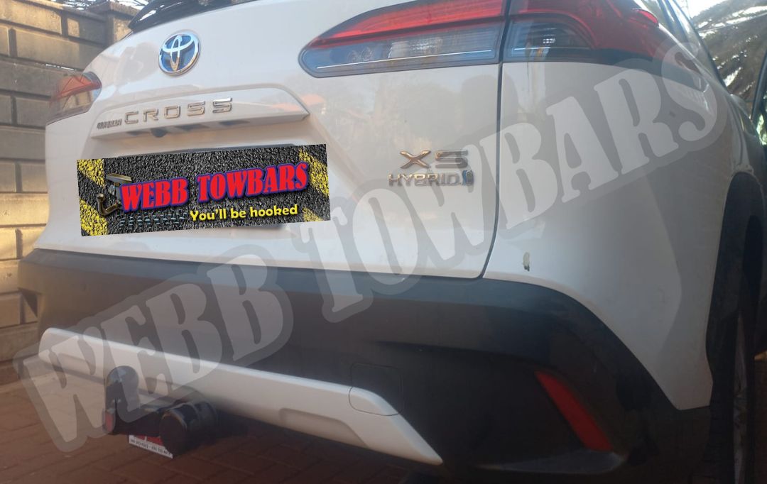Webb Towbars Toyota Corolla Cross standard towbar manufactured and fitted in Gauteng South Africa