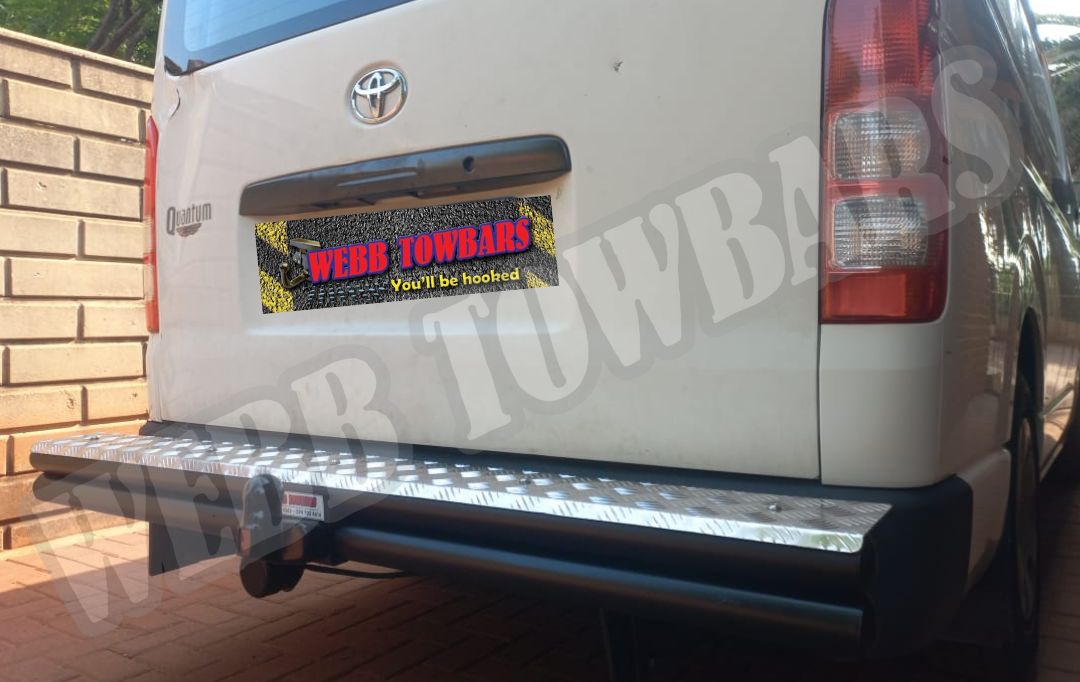 Webb Towbars Toyota Quantum double tube and step towbar manufactured and fitted in Gauteng South Africa