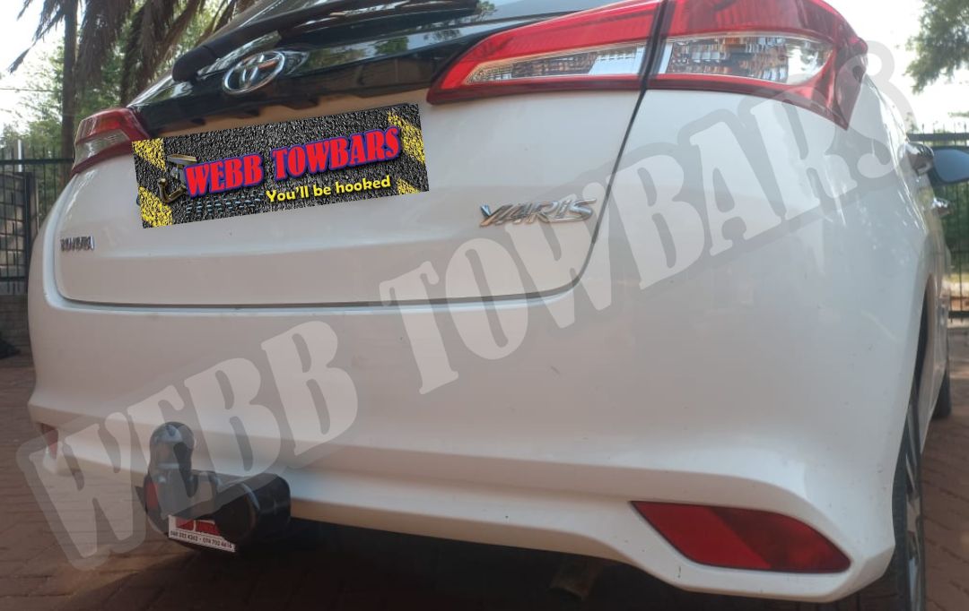 Webb Towbars Toyota Yaris standard towbar manufactured and fitted in Gauteng South Africa