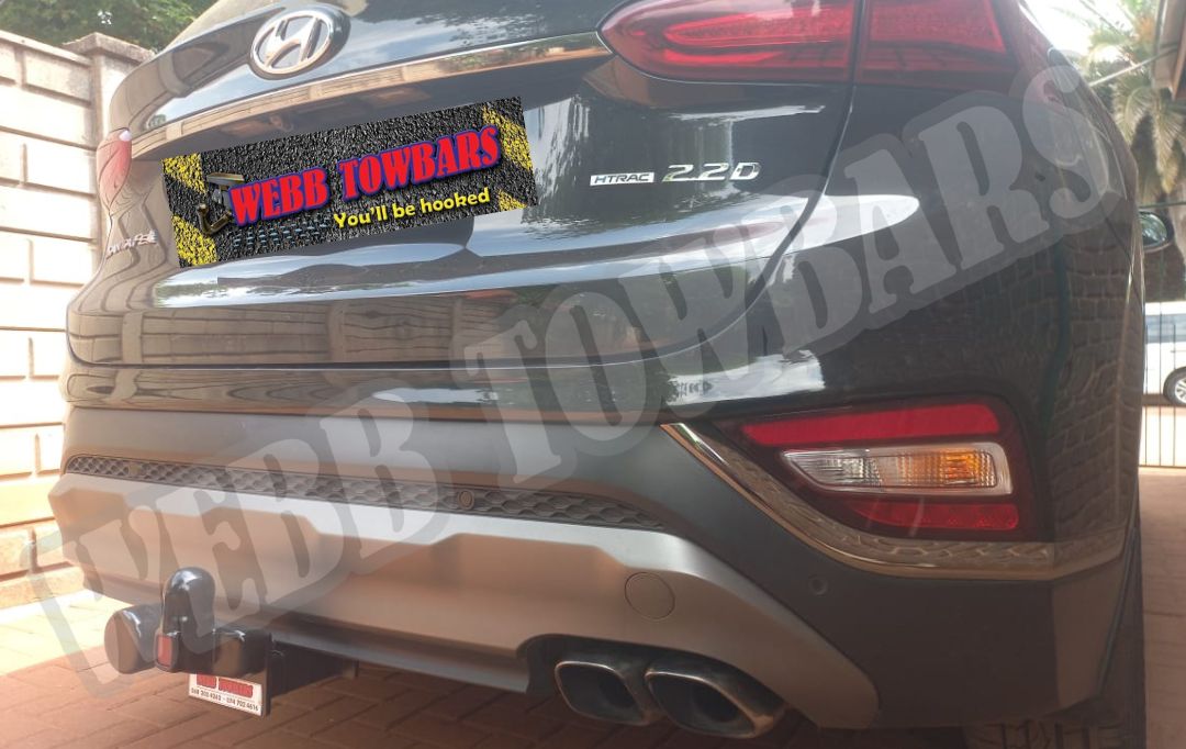 Webb Towbars Hyundai Santa Fe standard towbar manufactured and fitted in Gauteng South Africa