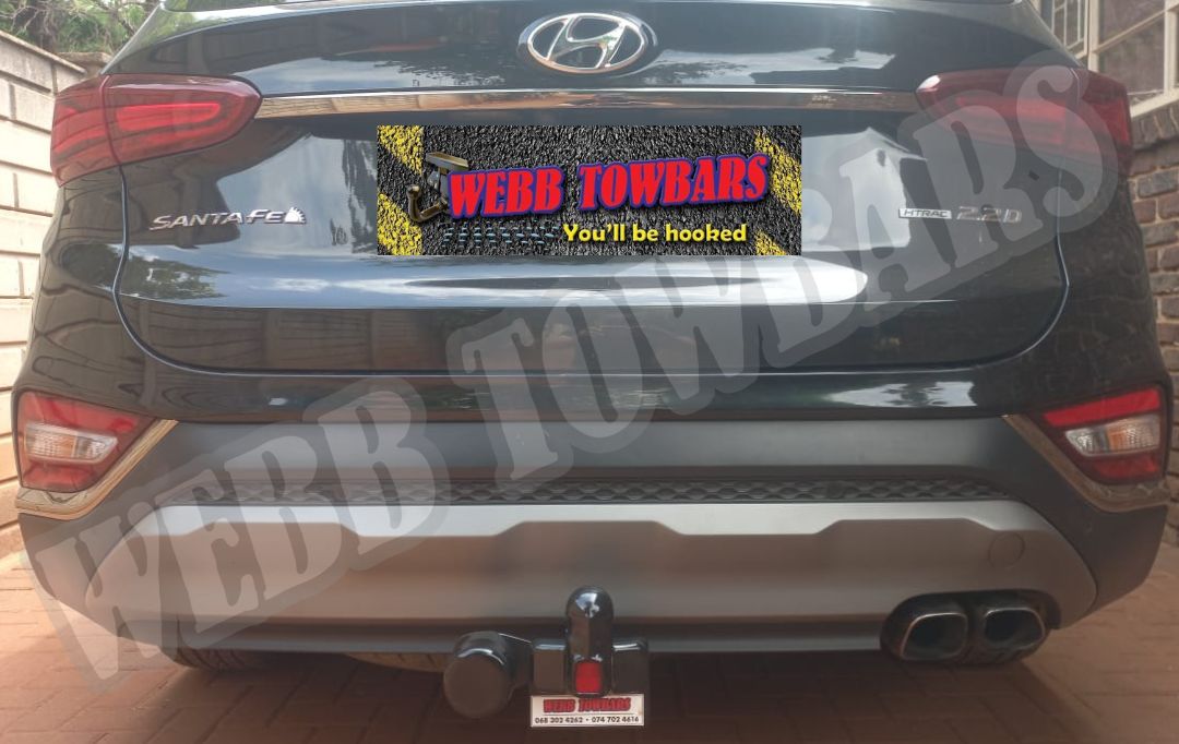 Webb Towbars Hyundai Santa Fe standard towbar manufactured and fitted in Gauteng South Africa