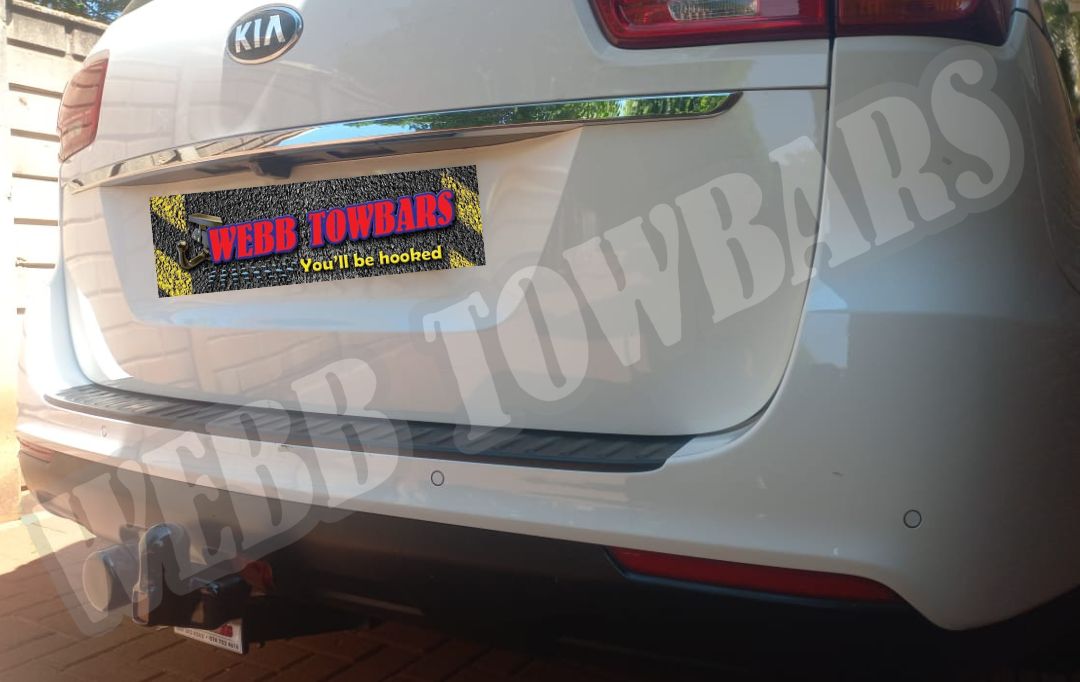 Webb Towbars Kia Grand Sedona standard towbar manufactured and fitted in Gauteng South Africa