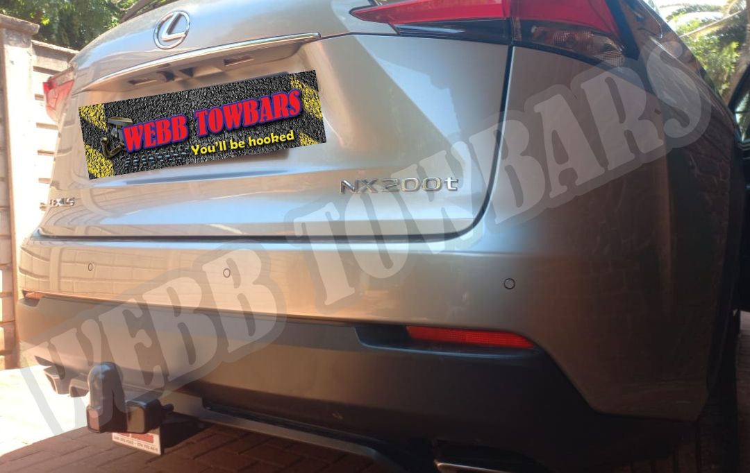 Webb Towbars Lexus NX200t detachable towbar manufactured and fitted in Gauteng South Africa