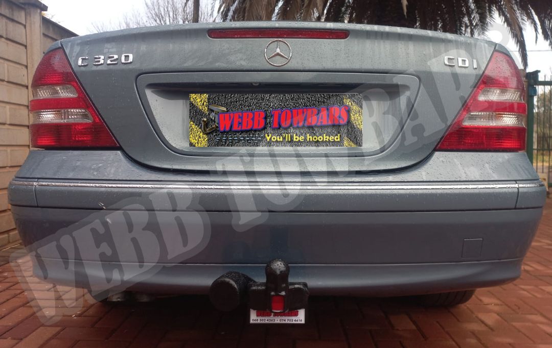 Webb Towbars Mercedes Benz C320 CDI standard towbar manufactured and fitted in Gauteng South Africa