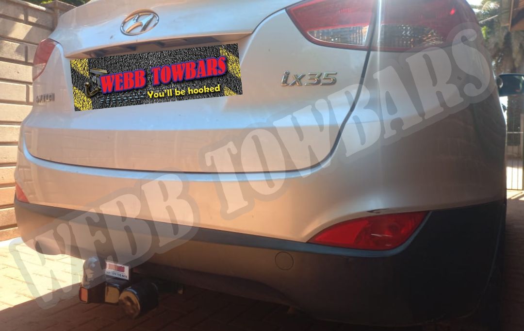 Webb Towbars Hyundai ix35 standard towbar manufactured and fitted in Gauteng South Africa