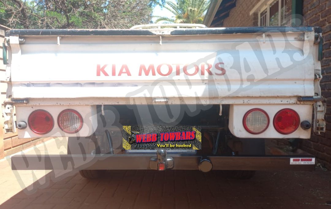 Webb Towbars Kia K2700 full channel towbar manufactured and fitted in Gauteng South Africa