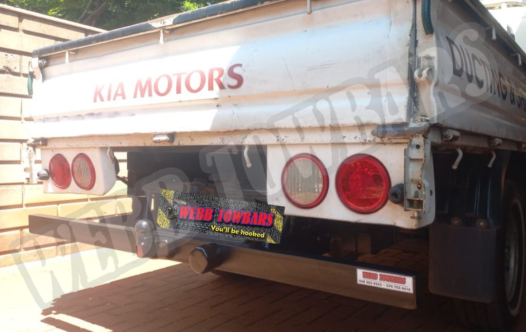 Webb Towbars Kia K2700 full channel towbar manufactured and fitted in Gauteng South Africa