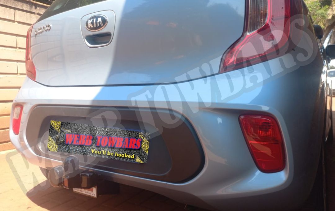 Webb Towbars Kia Picanto standard towbar manufactured and fitted in Gauteng South Africa