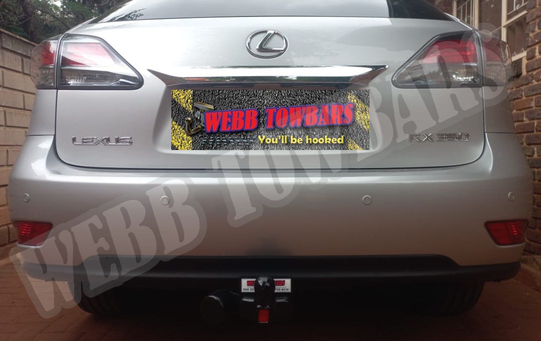 Webb Towbars Lexus RX350 standard towbar manufactured and fitted in Gauteng South Africa