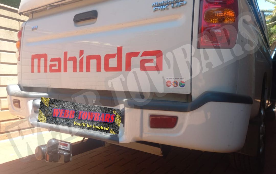 Webb Towbars Mahindra Pik Up S6 standard towbar manufactured and fitted in Gauteng South Africa