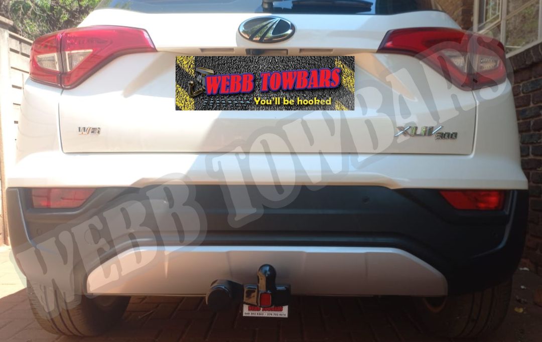 Webb Towbars Mahindra XUV300 W8 standard towbar manufactured and fitted in Gauteng South Africa