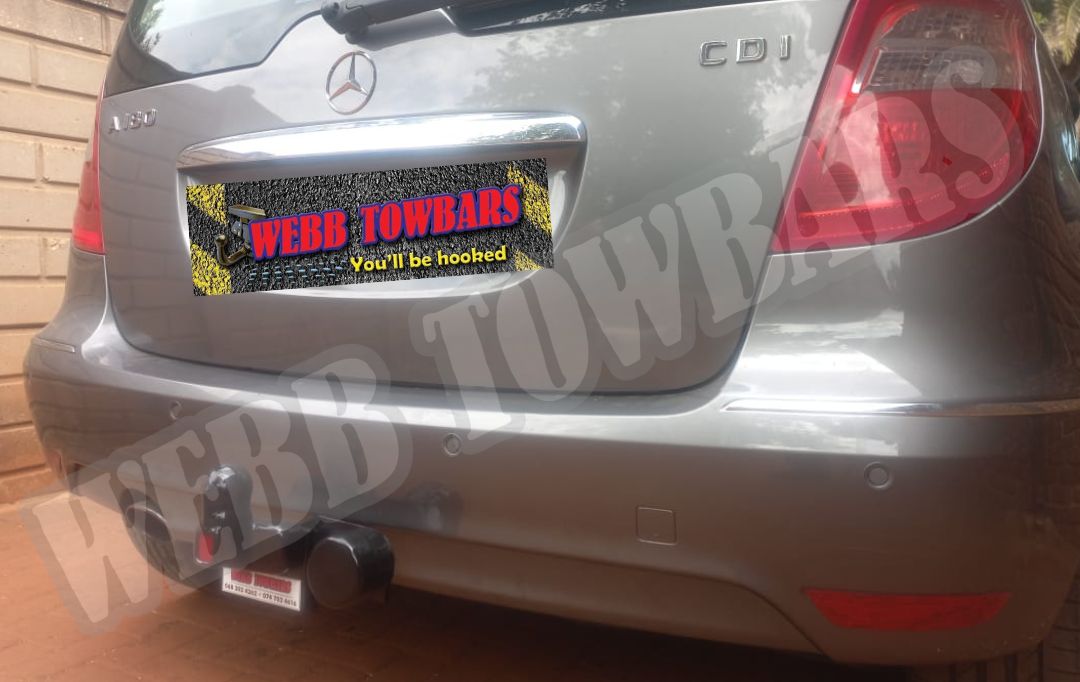 Webb Towbars Mercedes Benz A180 standard towbar manufactured and fitted in Gauteng South Africa