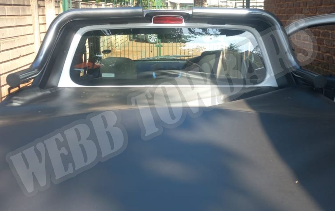 Webb Towbars Nissan NP200 black roll bar manufactured and fitted in Gauteng South Africa