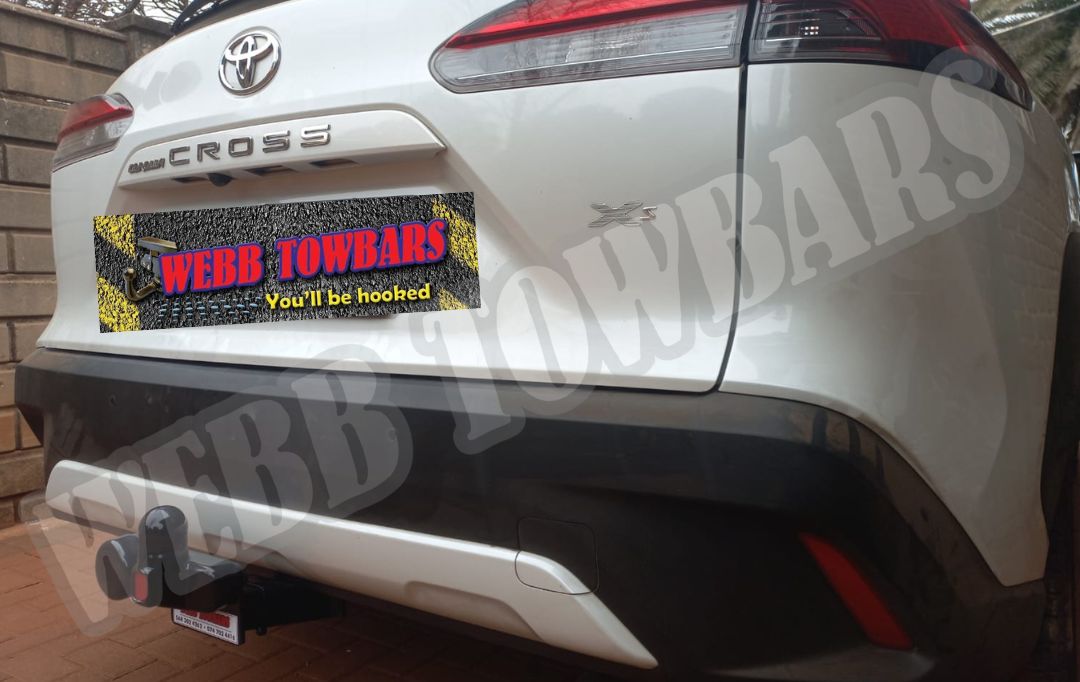 Webb Towbars Toyota Corolla Cross standard towbar manufactured and fitted in Gauteng South Africa